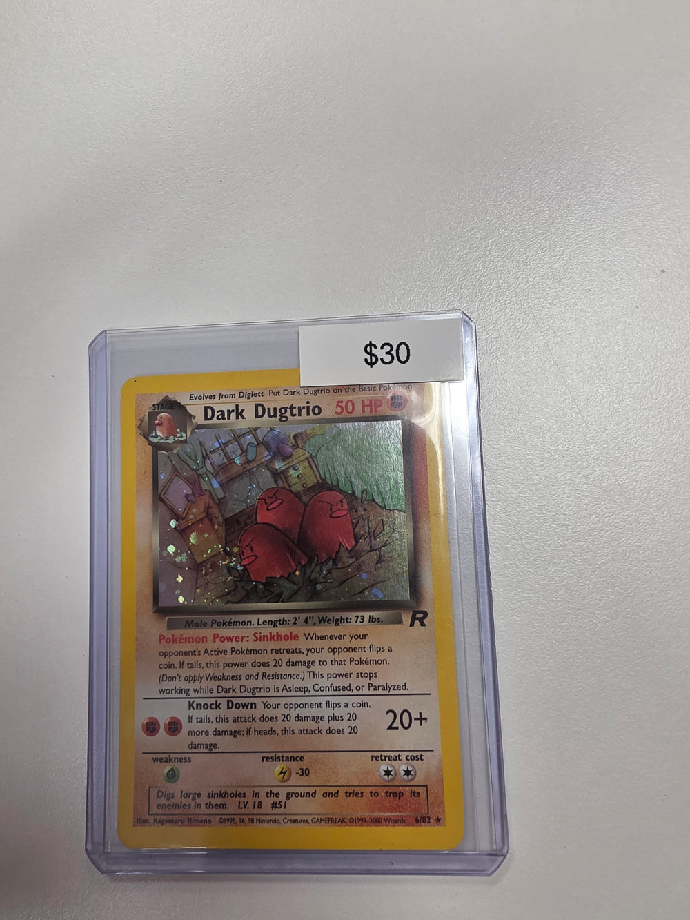 Pokemon Dark Dugtrio 6/82