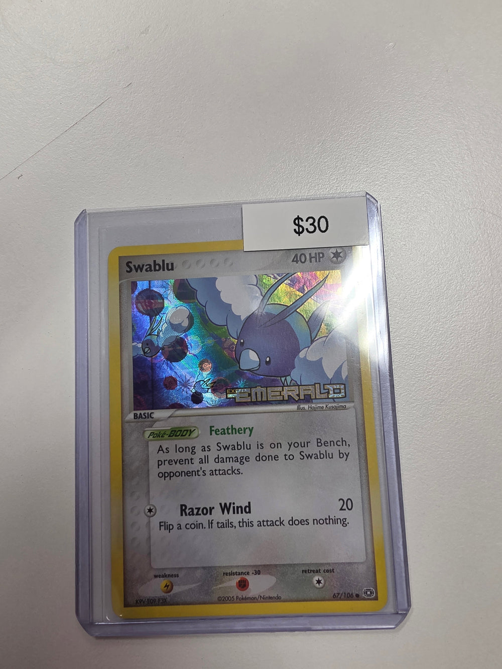 Pokemon Swablu Reverse Foil 67/106
