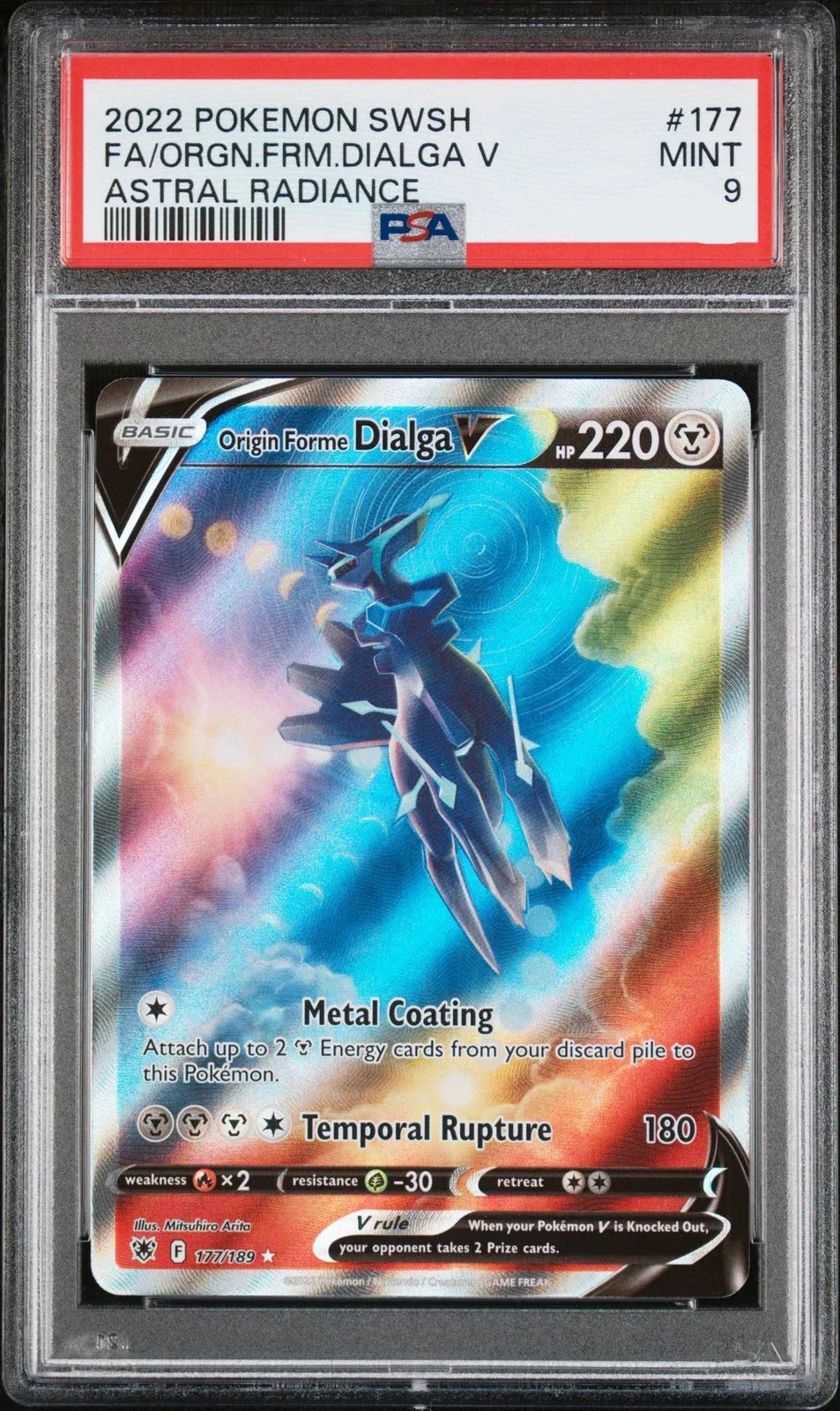 PSA 9 FA/ORGN.FRM.DIALGA V ASTRAL RADIANCE