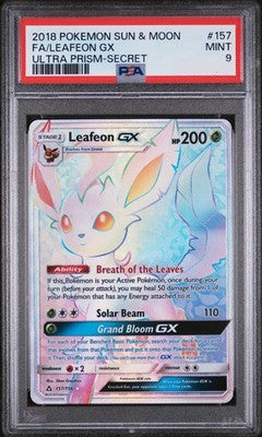 PSA 9 FA/LEAFEON GX ULTRA PRISM-SECRET